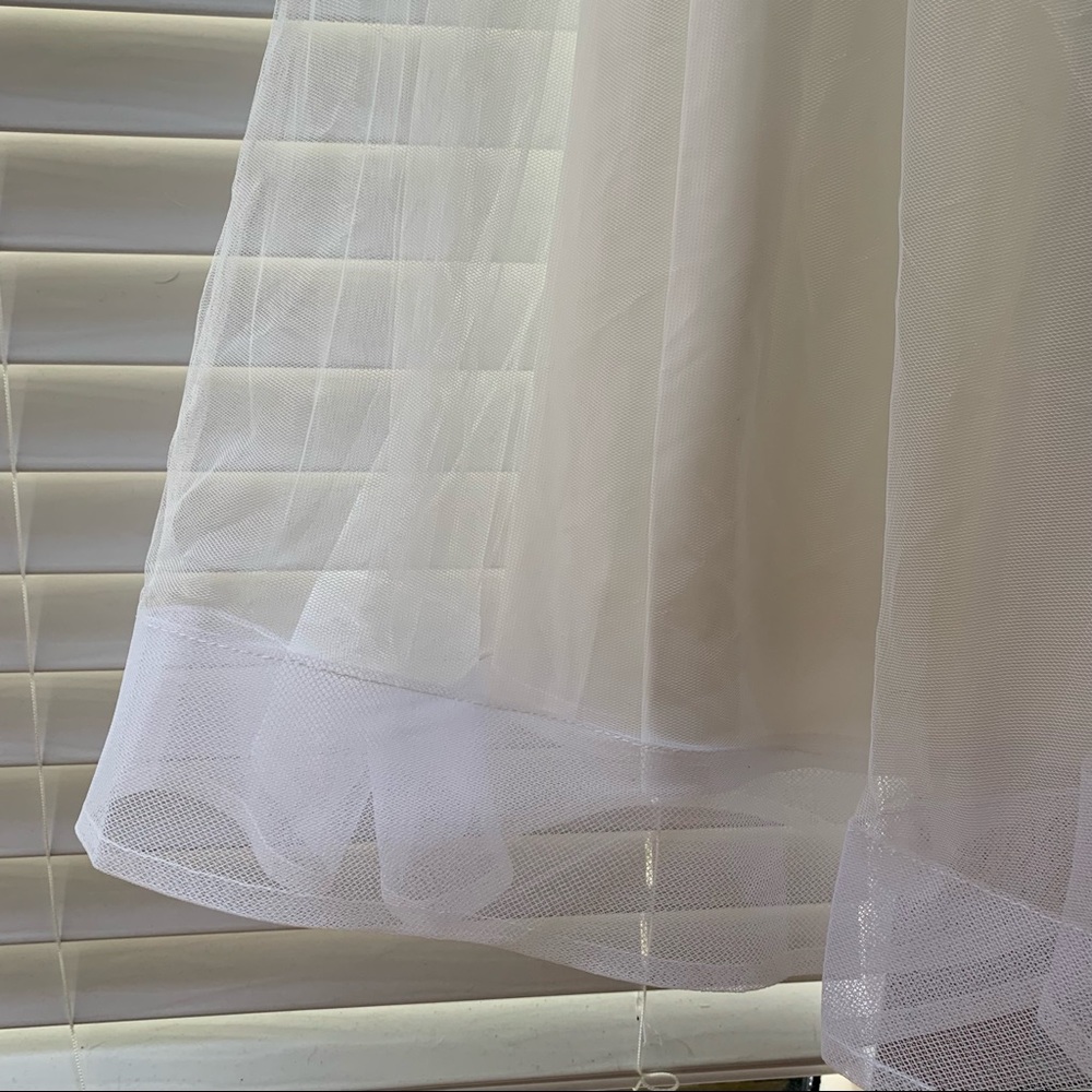 FASHION NOVA White tulle maxi wedding dress, NWT - Picture 9 of 11